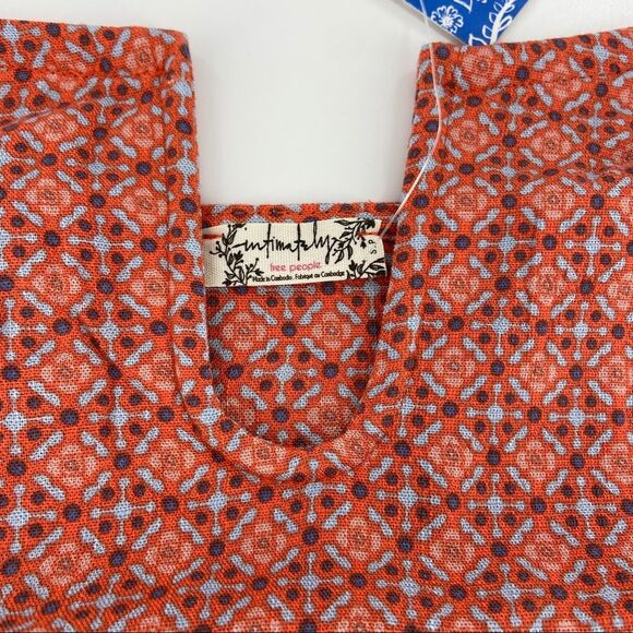 Free People Intimately Lucky Now Brami Off The Shoulder Crop Top Vermilion S - Picture 6 of 12